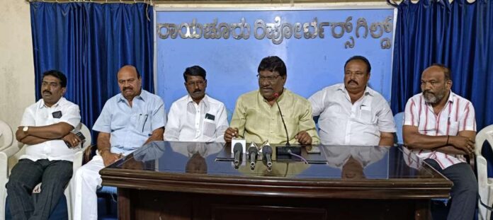 ಜೆಡಿಎಸ್&zwnj; ರಾಯಚೂರು ಜಿಲ್ಲಾಧ್ಯಕ್ಷ ಎಂ ವಿರೂಪಾಕ್ಷ
