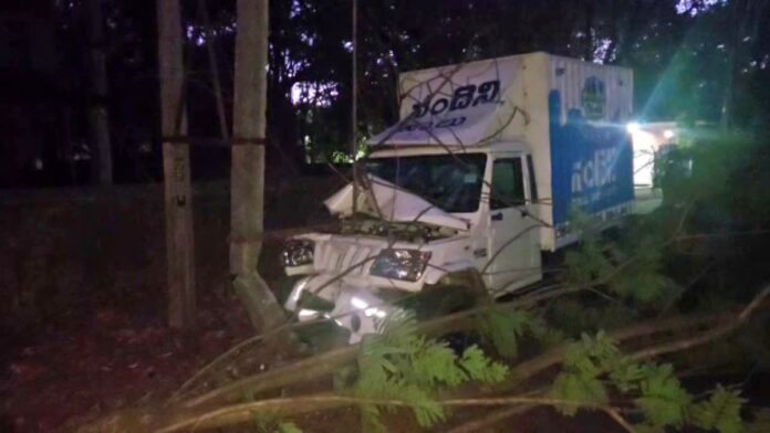 Goods vehicle accident