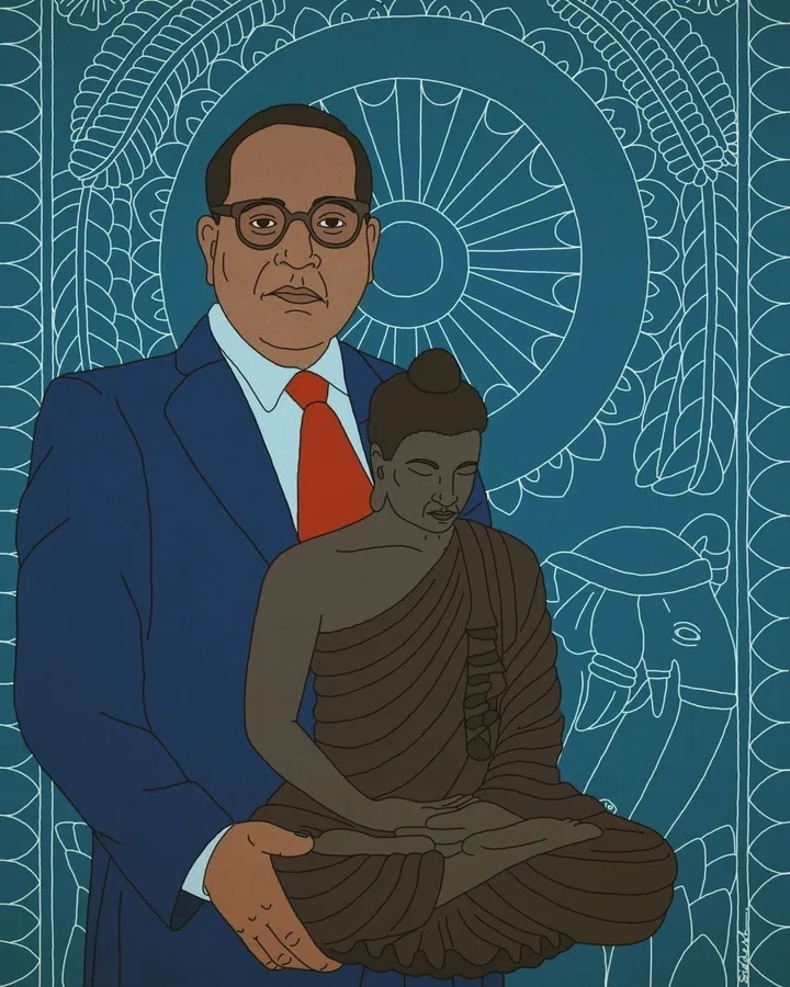 Ambedkar with Bhudda