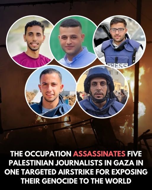 Five Palestine Aljazeera journalists killed by Israeli Defence Force