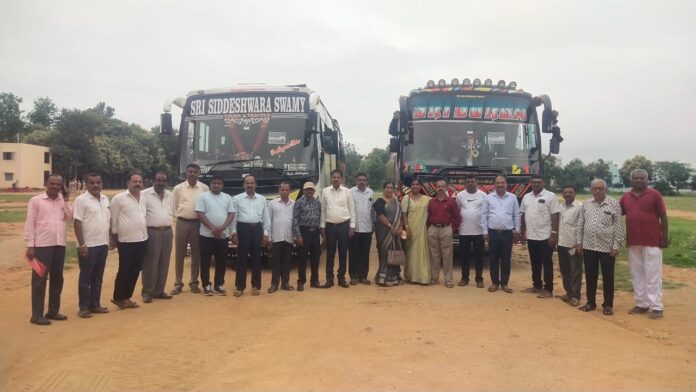 Gubbi taluk teachers left Bengaluru Chalo to fulfill the demand of primary school teachers