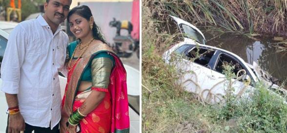 ಬೆಳಗಾವಿ | ಕಾರು ಅಪಘಾತದಲ್ಲಿ ದಂಪತಿ ಸಾವು: 5 ಜನರಿಗೆ ಗಾಯ