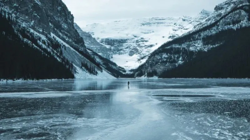 Indian Americans Frozen Lake