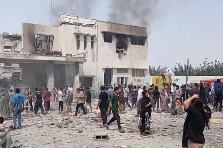 Iran school strike