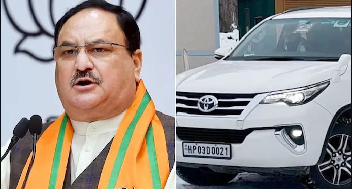 JP NADDA WIFE CAR