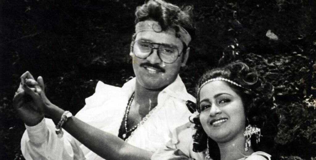 K. Bhagyaraj and Radhika seen in a tamil movie Dhavani Kanavugal. Circa September 1984 PHOTO THE HINDU ARCHIVES