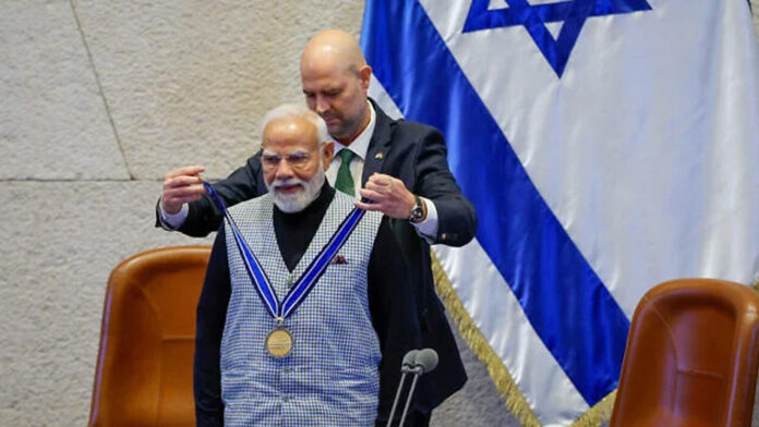 ಮೋದಿ, ನೆತನ್ಯಾಹು, ನೆಸ್ಸೆಟ್ ಪ್ರಶಸ್ತಿ, ಇಸ್ರೇಲ್&zwnj;, Modi, Netanyahu, Knesset Award, Israel,