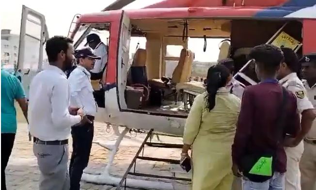 ಮಲ್ಲಿಕಾರ್ಜುನ ಖರ್ಗೆ ಹೆಲಿಕಾಪ್ಟರ್