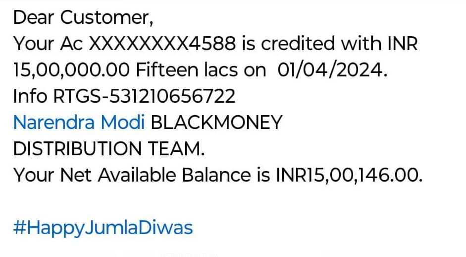 Modi Aprilfoll msg