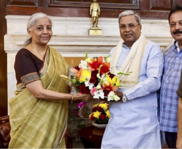 ಸಿದ್ದರಾಮಯ್ಯ ನಿರ್ಮಲಾ ಸೀತಾರಾಮನ್‌ - ತೆರಿಗೆ