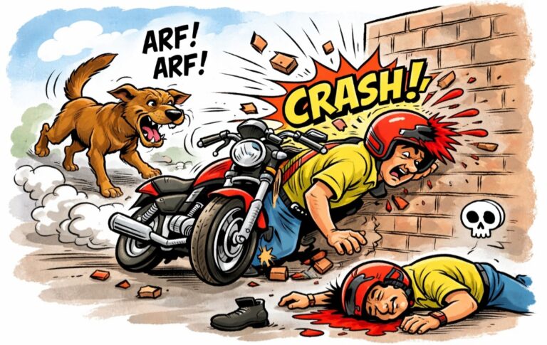ಬೆಳಗಾವಿ | ನಾಯಿ ದಾಳಿ: ಗೋಡೆಗೆ ಗುದ್ದಿ ಬೈಕ್ ಸವಾರ ಸಾವು