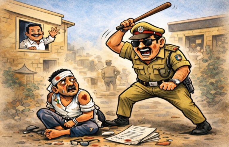 ಬೆಳಗಾವಿ | ಹಲ್ಲೆಗೊಳಗಾದ ವ್ಯಕ್ತಿಯೇ ಬಂಧನ: ಹಲ್ಲೆ ಮಾಡಿದ ಗ್ರಾ.ಪಂ ಅಧ್ಯಕ್ಷನಿಗೆ ಶಾಸಕರಿಂದ ರಕ್ಷಣೆ ಆರೋಪ