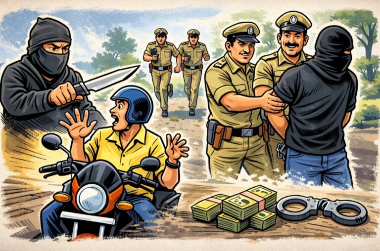 ಬೆಳಗಾವಿ | ಮಾರಕಾಸ್ತ್ರ ತೋರಿಸಿ ದರೋಡೆ: 4 ಗಂಟೆಯಲ್ಲಿ ಆರೋಪಿಯ ಬಂಧನ