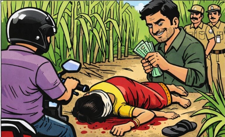 ಬೆಳಗಾವಿ | ಕಬ್ಬಿನ ತೋಟದಲ್ಲಿ ಮಹಿಳೆ ಬರ್ಬರ ಹತ್ಯೆ; ಆಸ್ತಿ ವಿಚಾರಕ್ಕೆ ಕೊಲೆ ?