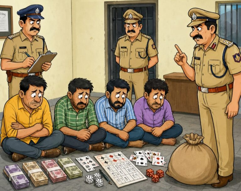 ಬೆಳಗಾವಿಯಲ್ಲಿ ಮಟ್ಕಾ ಜೂಜಾಟ ಆಡುತ್ತಿದ್ದ ಆರೋಪಿಗಳ ಬಂಧನ