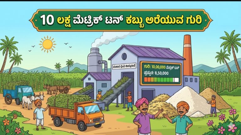 ಬೆಳಗಾವಿ | 10 ಲಕ್ಷ ಮೆಟ್ರಿಕ್ ಟನ್&zwnj; ಕಬ್ಬು ಅರೆಯುವ ಗುರಿ