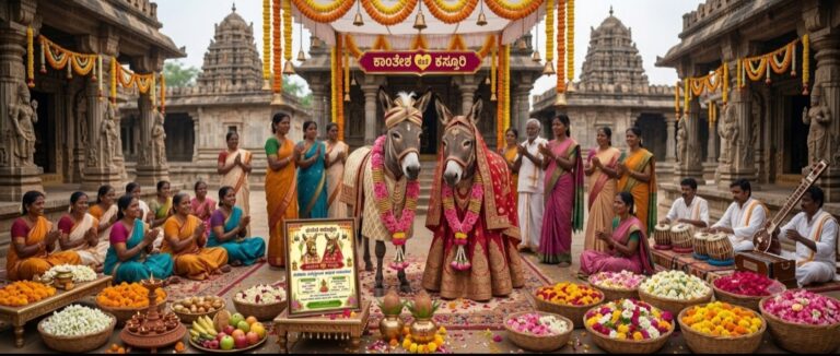 ಬೆಳಗಾವಿ | ಮಳೆಗಾಗಿ ಕತ್ತೆಗಳ ಮದುವೆ