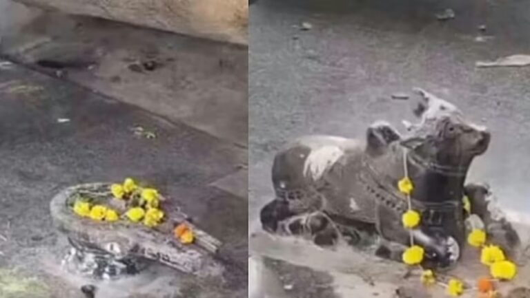 ಬೆಳಗಾವಿ | ದೇವಾಲಯದ ನಂದಿ, ಶಿವಲಿಂಗ ವಿಗ್ರಹ ಧ್ವಂಸಗೊಳಿಸಿದ ಕಿಡಿಗೇಡಿಗಳು
