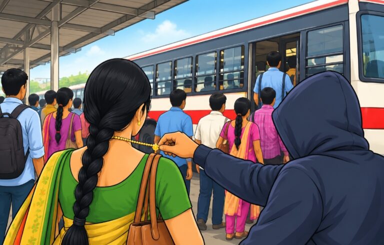 ಬೆಳಗಾವಿ | ಬಸ್ ನಿಲ್ದಾಣದಲ್ಲಿ ₹5.50 ಲಕ್ಷದ ಚಿನ್ನಾಭರಣ ಕಳವು
