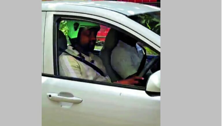 ಬೆಳಗಾವಿ | ಕಾರಿಗೂ ಹೆಲ್ಮೆಟ್ ಕಡ್ಡಾಯವೇ? ಎ ಐ ಕ್ಯಾಮೆರಾ ಹೊಸ ನಿಯಮ