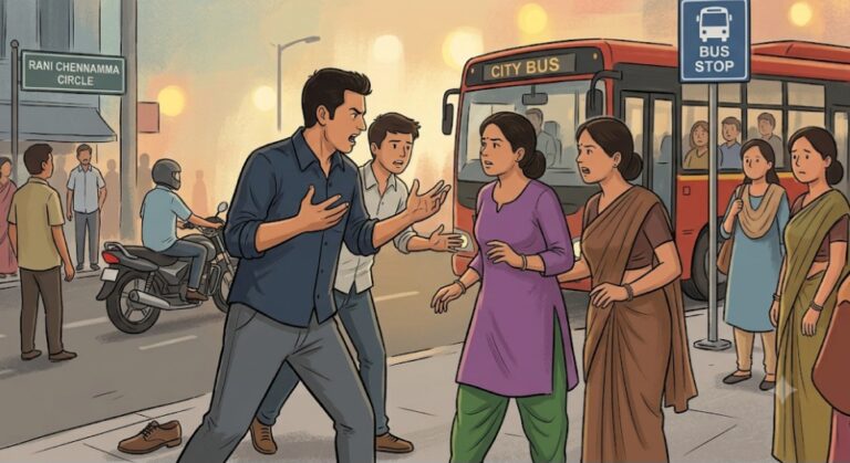 ಬೆಳಗಾವಿ | ಬಸ್&zwnj;ನಿಂದ ಇಳಿಯಲು ದಾರಿ ಬಿಡಲಿಲ್ಲವೆಂದು ಮಹಿಳೆ ಮೇಲೆ ಹಲ್ಲೆ