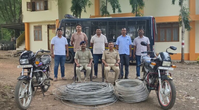 ಬೆಳಗಾವಿ | ಅಲ್ಯೂಮಿನಿಯಂ ತಂತಿ ಕಳ್ಳರ ಬಂಧನ