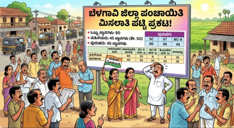 ಬೆಳಗಾವಿ ಜಿಪಂ ಮೀಸಲಾತಿ ಪ್ರಕಟ: ರಾಜಕೀಯ ಚಟುವಟಿಕೆ ಜೋರು
