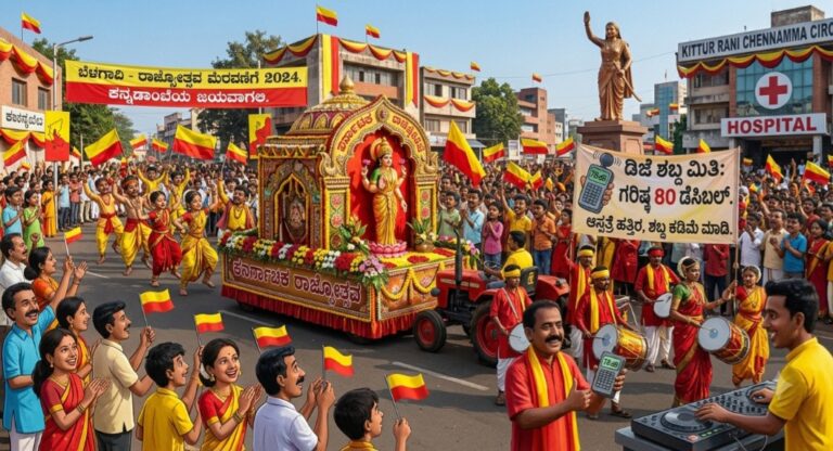 ಬೆಳಗಾವಿ | ರಾಜ್ಯೋತ್ಸವ ಮೆರವಣಿಗೆಯಲ್ಲಿ ಡಿಜೆ ಶಬ್ದಕ್ಕೆ 80 ಡೆಸಿಬಲ್ ಮಿತಿ