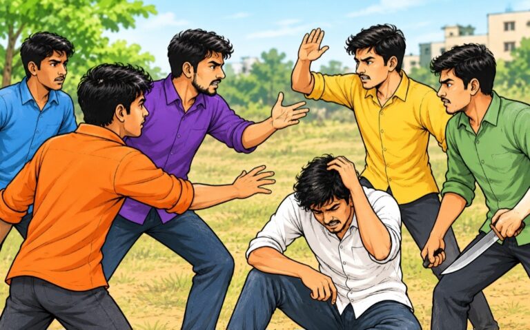 ಬೆಳಗಾವಿ | ಯುವತಿಯ ವಿಚಾರಕ್ಕೆ ಎರಡು ಗುಂಪುಗಳ ನಡುವೆ ಮಾರಾಮಾರಿ; ತಲ್ವಾರ್, ಚಾಕುವಿನಿಂದ ಹಲ್ಲೆ: ಐವರ ಬಂಧನ