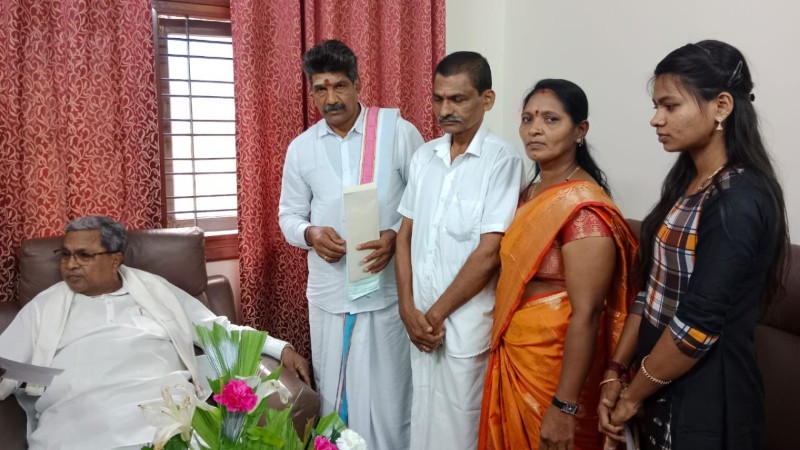 Sowjanya case Family members appeal to CM Siddaramaiah
