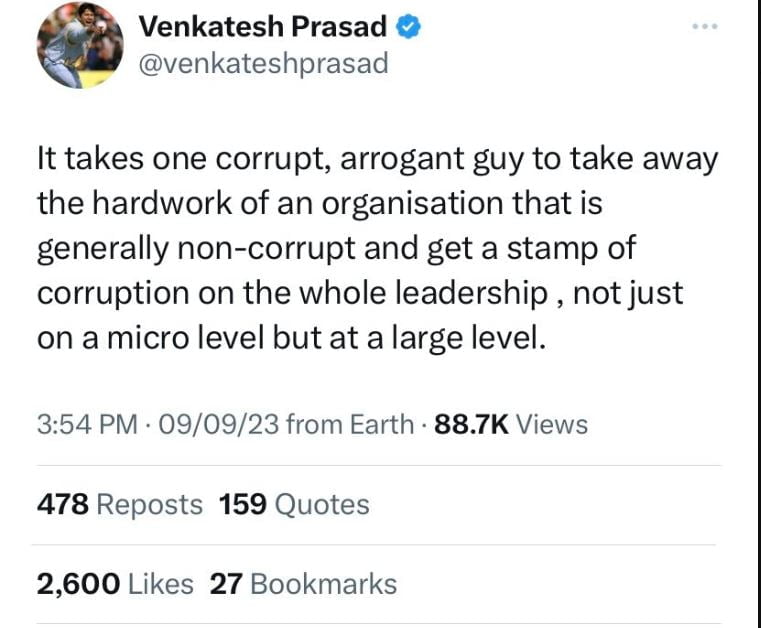 Venkatesh prasad tweet