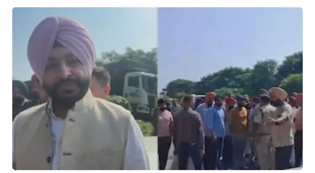 ಪಂಜಾಬ್: ಬಿಜೆಪಿ ನಾಯಕ ರವನೀತ್ ಸಿಂಗ್  ಬೆಂಗಾವಲು ಪಡೆಯ ಮೇಲೆ ದಾಳಿ