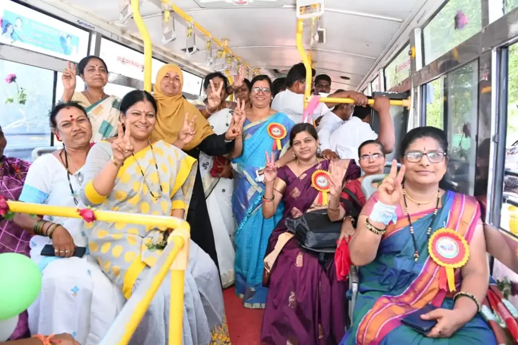 Women Travellers In Bus