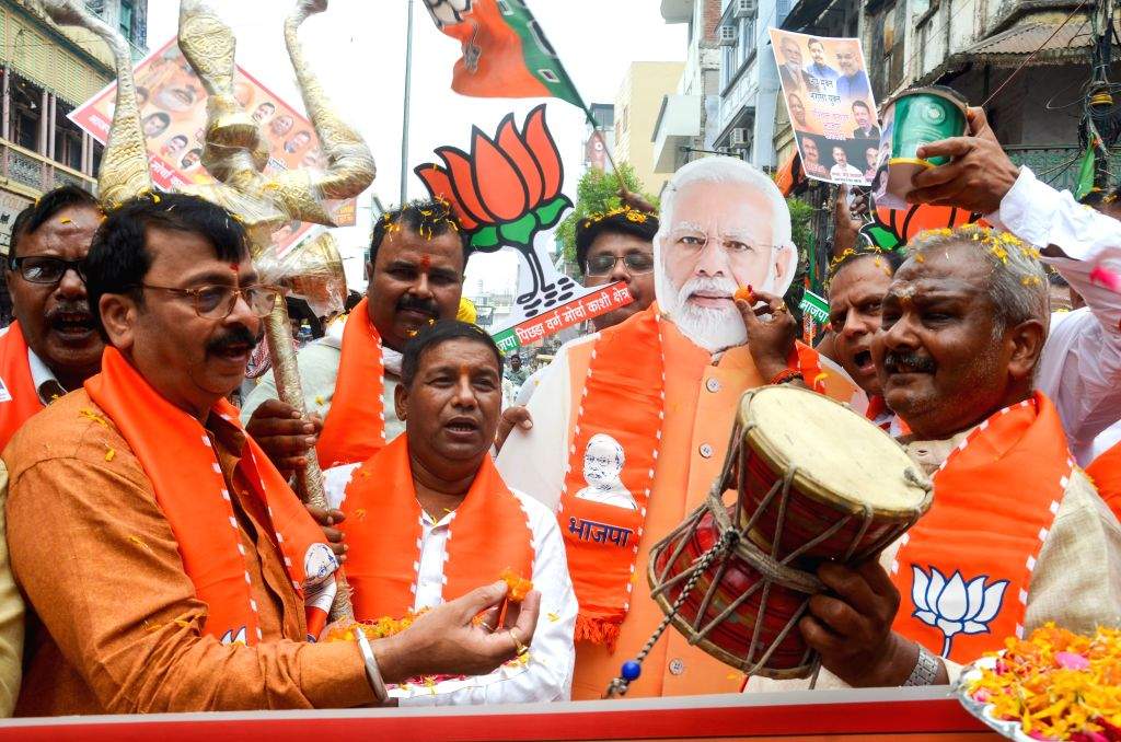 bjp workers celebrate