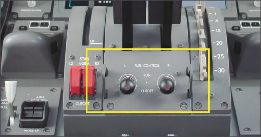 cockpit controls X