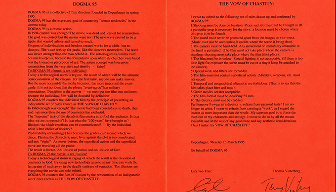 dogme 95 manifesto
