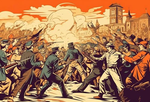french revolution conflict between right left wing politics 500x342 1