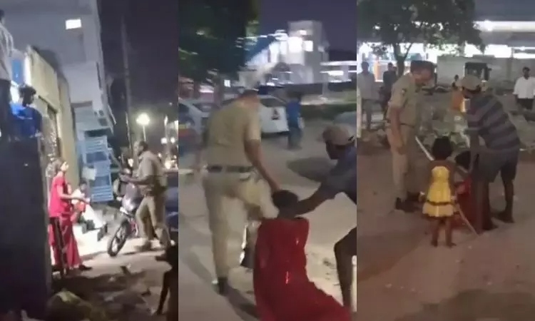ಹಫೀಜ್‌ಪೇಟ್‌ | ಮಹಿಳೆ ಮೇಲೆ ಹಲ್ಲೆಗೈದು, ಕೂದಲು ಹಿಡಿದು ಎಳೆದಾಡಿದ ಪೇದೆ; ಶಿಸ್ತು ಕ್ರಮಕ್ಕೆ ಶಿಫಾರಸು