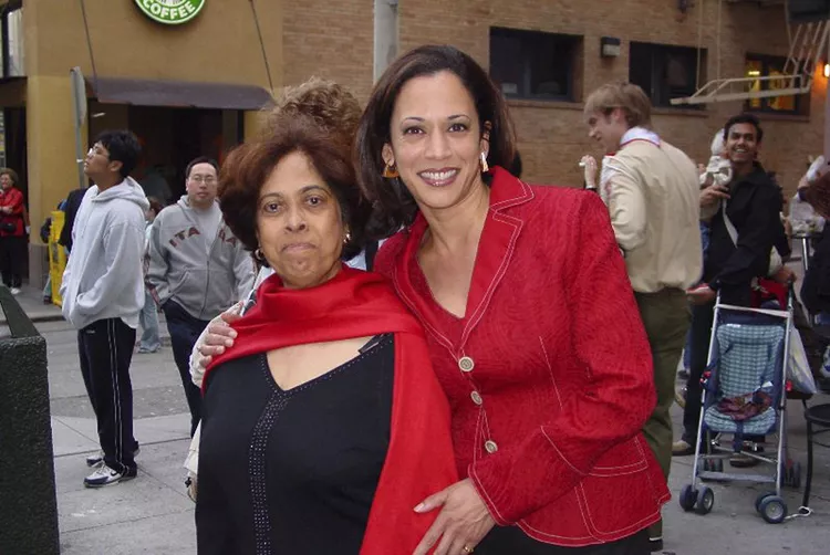 kamala with mother