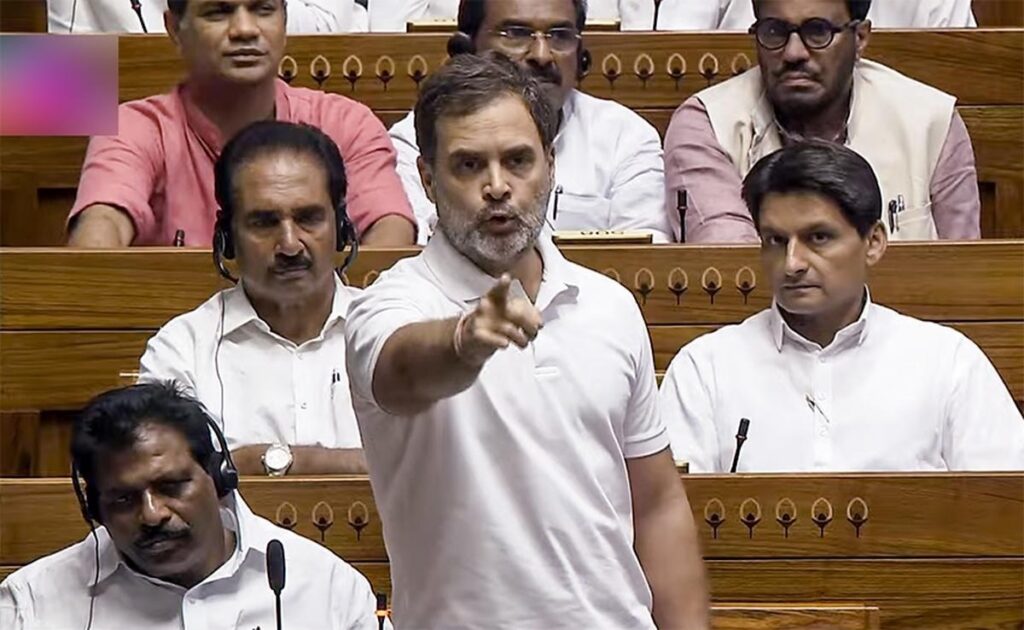 rahul in parliment