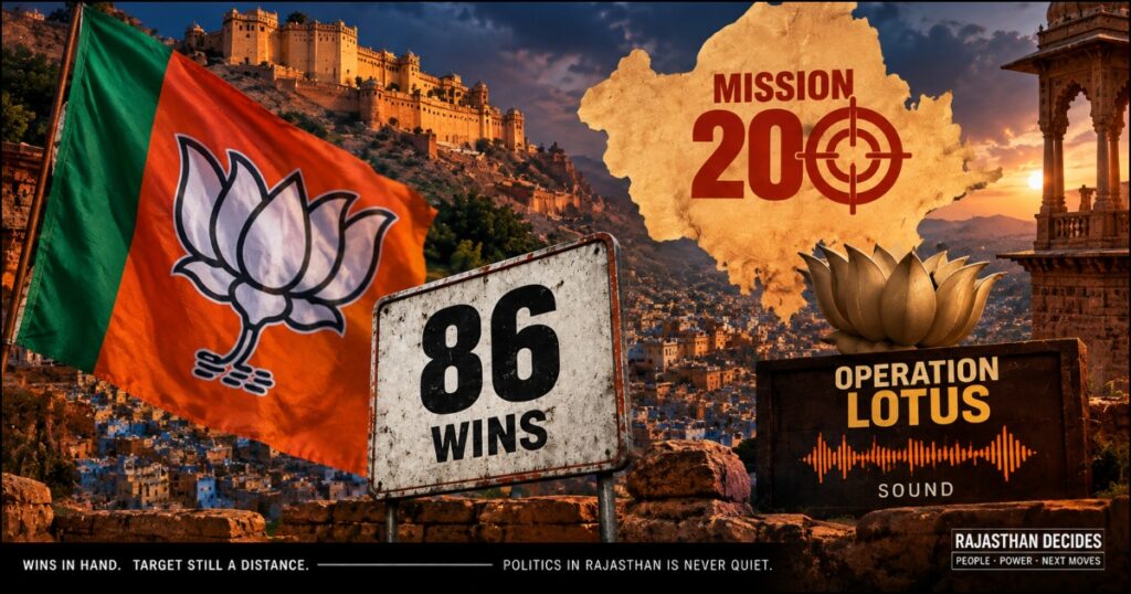 ರಾಜಸ್ಥಾನ ಸ್ಥಳೀಯ ಚುನಾವಣೆ: 86 ಗೆದ್ದರೂ ಮಿಷನ್-200 ಸಾಧಿಸಲು ಬಿಜೆಪಿ ಹರಸಾಹಸ; ‘ಆಪರೇಷನ್ ಲೋಟಸ್’ ಸದ್ದು!