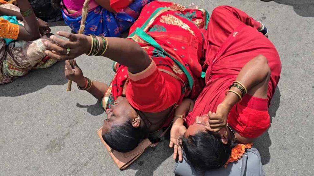 ಅಂಗನವಾಡಿ ಕಾರ್ಮಿಕರ ಪ್ರತಿಭಟನೆ