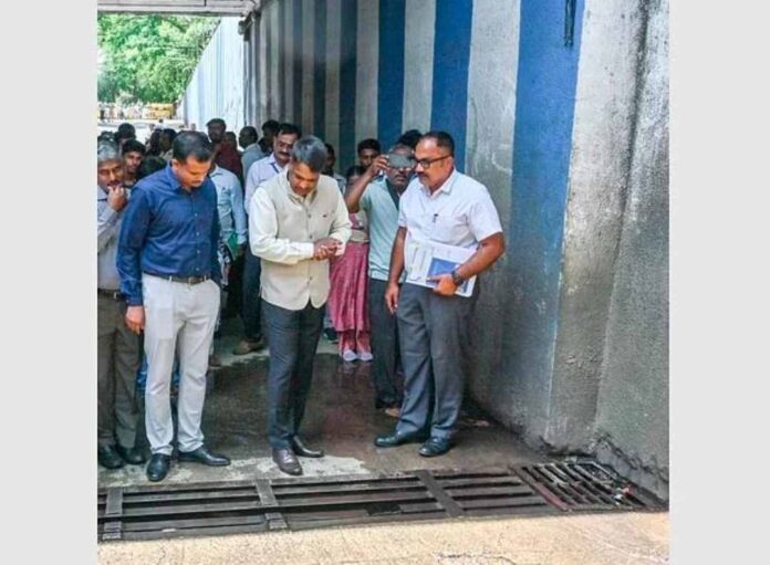 ಅಂಡರ್‌ಪಾಸ್‌ ಪರಿಶೀಲಿಸಿದ ಲೋಕಾಯುಕ್ತ