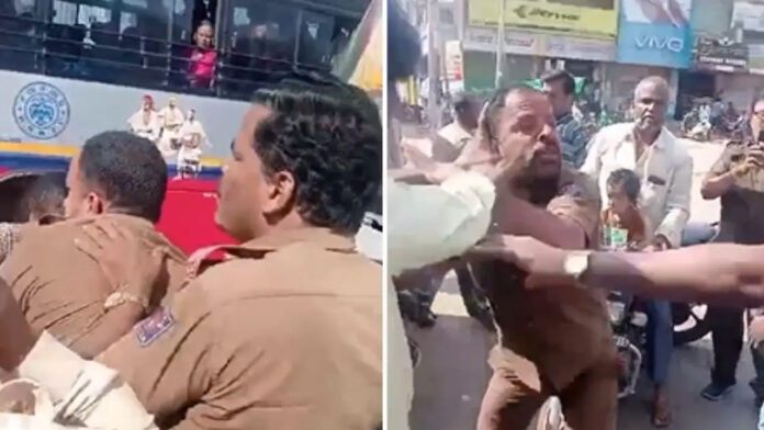 ತುಮಕೂರು, ಕೆಎಸ್‌ಆರ್‌ಟಿಸಿ, ಕಂಡಕ್ಟರ್‌, ಪ್ರಯಾಣಿಕ, ಹಲ್ಲೆ, Tumkur, KSRTC, conductor, passenger, assault,