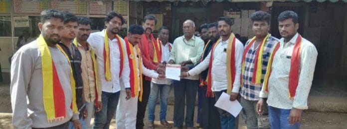 ಕರವೇ ಕಾರ್ಯಕರ್ತರು ಗದಗ