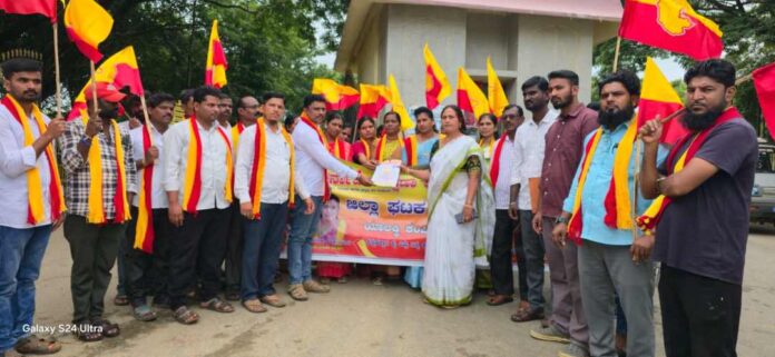 ಕಟ್ಟಡ ಕಾರ್ಮಿಕರ ನೆರವಿಗೆ ಕರವೇ ಆಗ್ರಹ