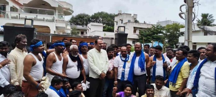 ಕೊಪ್ಪಳ ಒಳಮೀಸಲಾತಿ ಪ್ರತಿಭಟನಾಕಾರರು