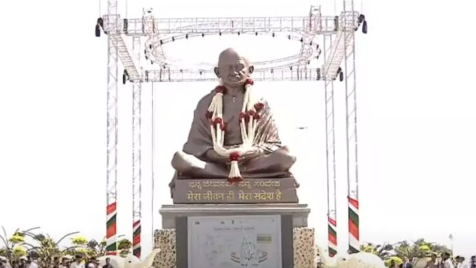 ಬೆಳಗಾವಿ, ಸುವರ್ಣಸೌಧ, ಮಹಾತ್ಮ ಗಾಂಧಿ, ಗಾಂಧಿ ಪ್ರತಿಮೆ, ಕಾಂಗ್ರೆಸ್‌ ಅಧಿವೇಶನ ಶತಮಾನೋತ್ಸವ, Belgaum, Suvarna Soudha, Mahatma Gandhi, Gandhi statue, Congress session centenary,