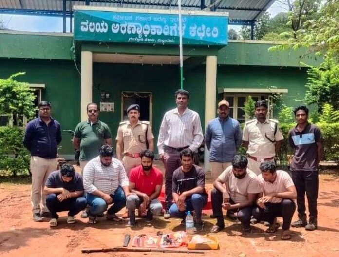 ಜಿಂಕೆ ಬೇಟೆಯಾಡಿದ ಆರು ಮಂದಿ ಬಂಧನ