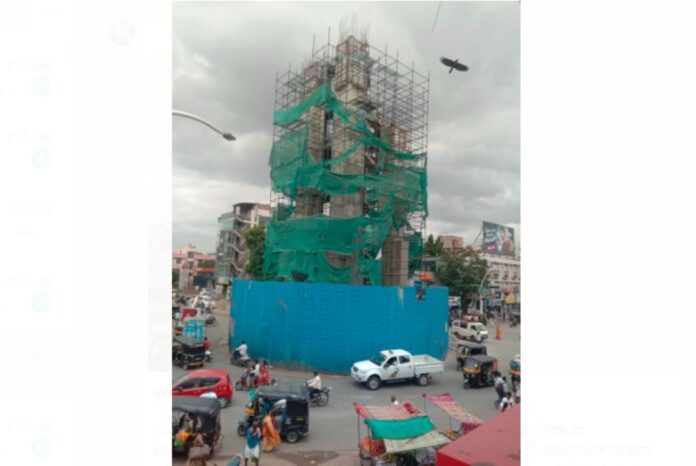 ಟವರ್‌ ಕ್ಲಾಕ್‌ ಕಾಮಗಾರಿ ಸ್ಥಗಿತ